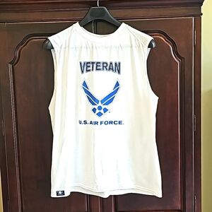 US Air Force Veteran Sleeveless Shirt, 2XL, NWOT